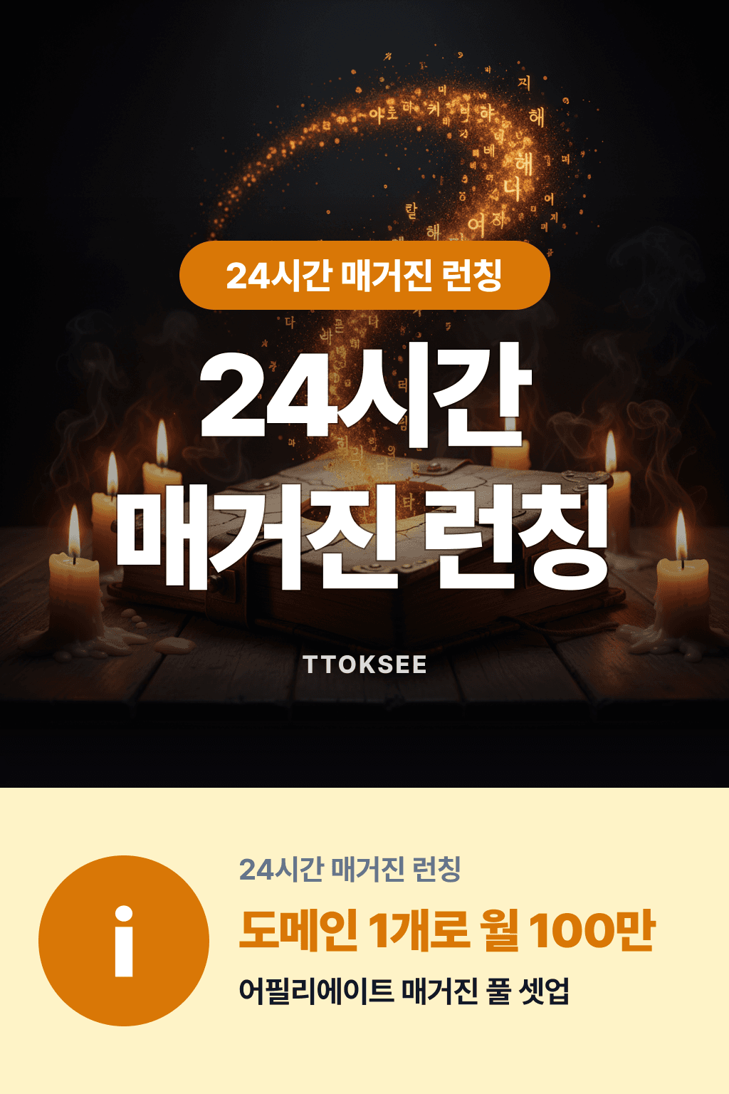 내 사업 만들기 - 도메인 사고 어필리에이트 매거진 띄우기
